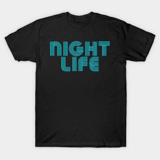 NIGHT LIFE - Blue T-Shirt